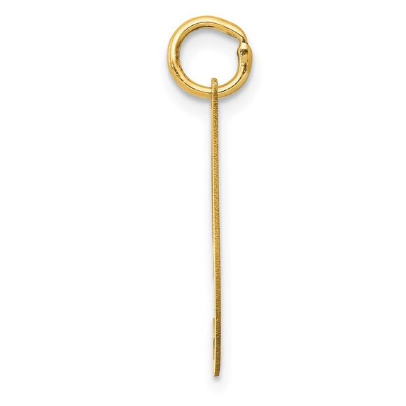 Kazi Luxury 14k Yellow Gold Medium Fancy Script Letter I Initial Charm - Picture 2 of 3